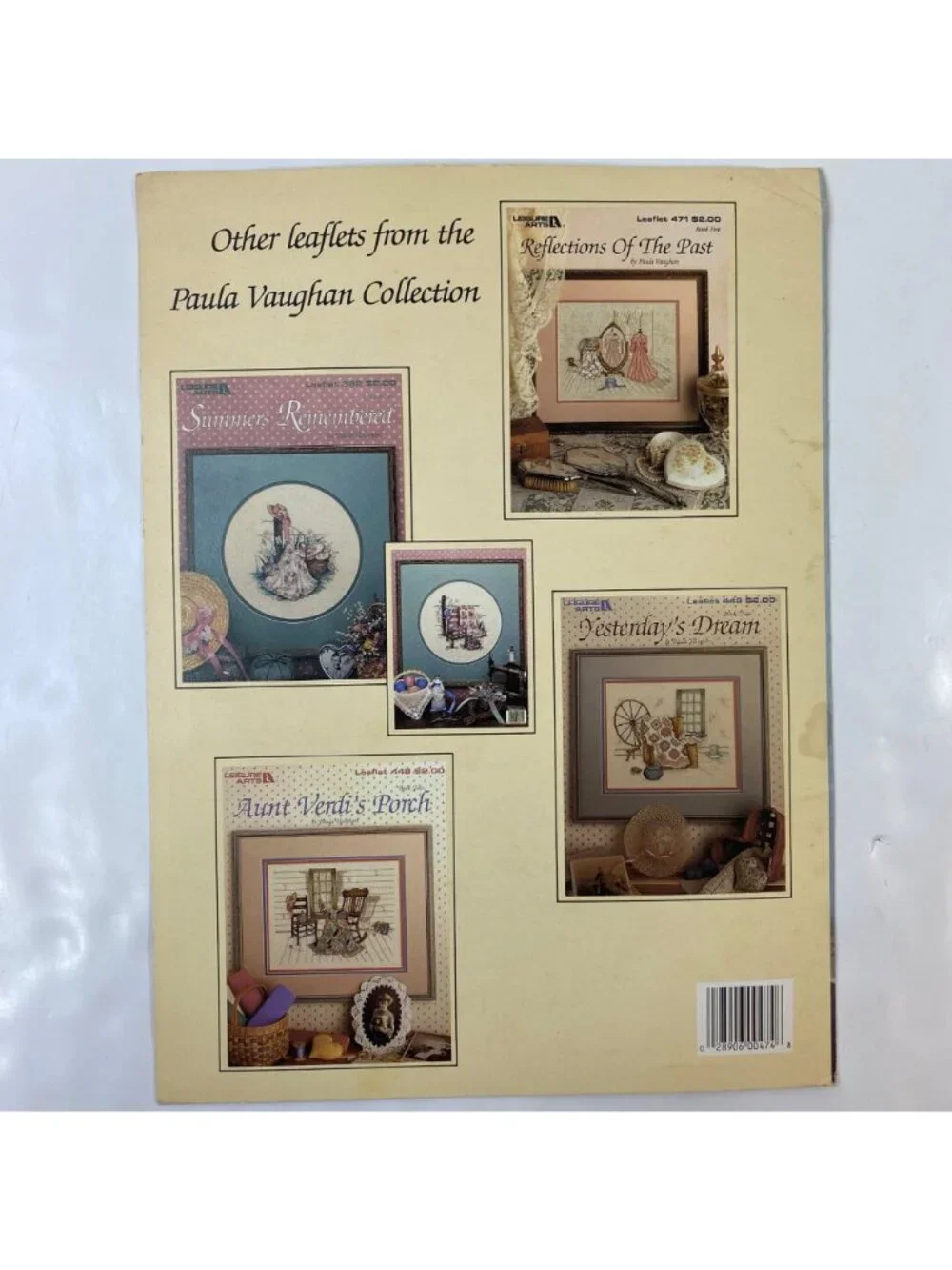 Vintage Leisure Arts Cross-Stitch Books 